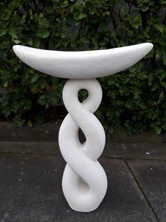 Double twist birdbath $235