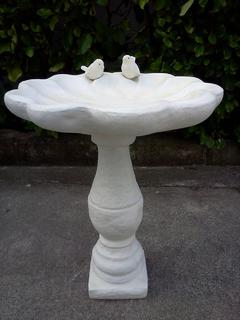 Birdbath with two birds $130