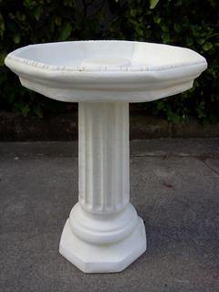 Octagonal birdbath $140