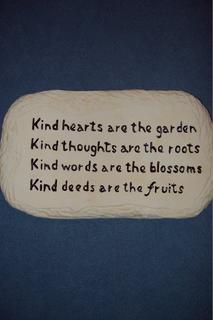 Small garden plaque $35