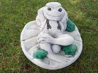 Frog on lily pad $50