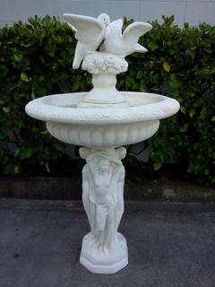 Three ladies fountain with kissing doves $620