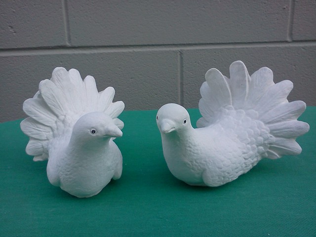 A pair of small doves $40