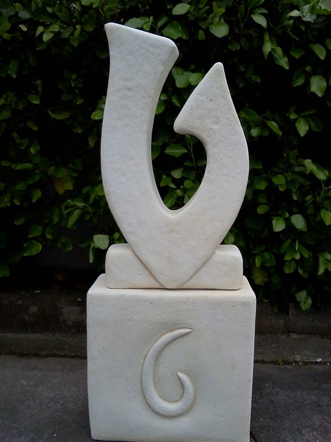 Fish hook on column $299 - Auckland Garden ornaments direct from