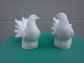 A pair of large doves $70