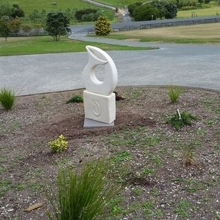 Whale's tail on column at Mangawhai
